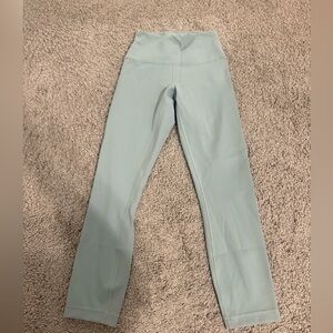Lululemon Light Blue Wunder Train Leggings